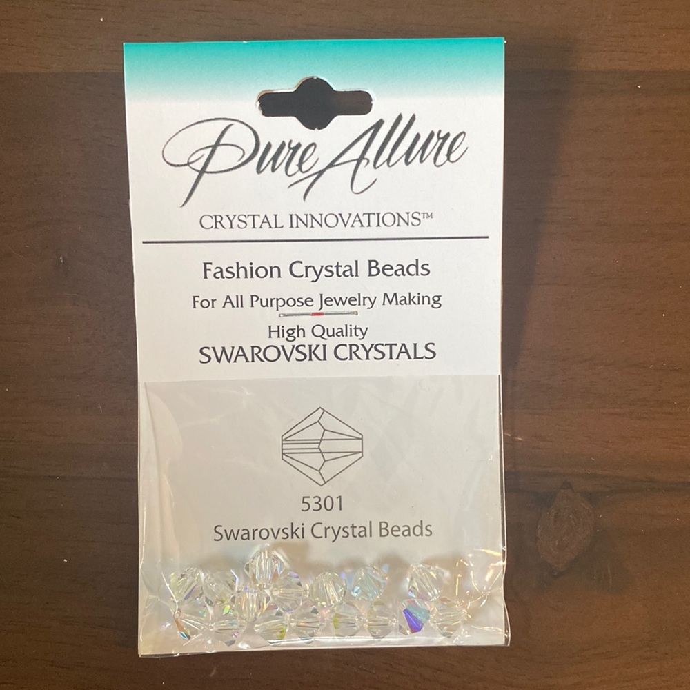 Swarovski Crystal Beads - #5301 6mm Crystal Bicone AB